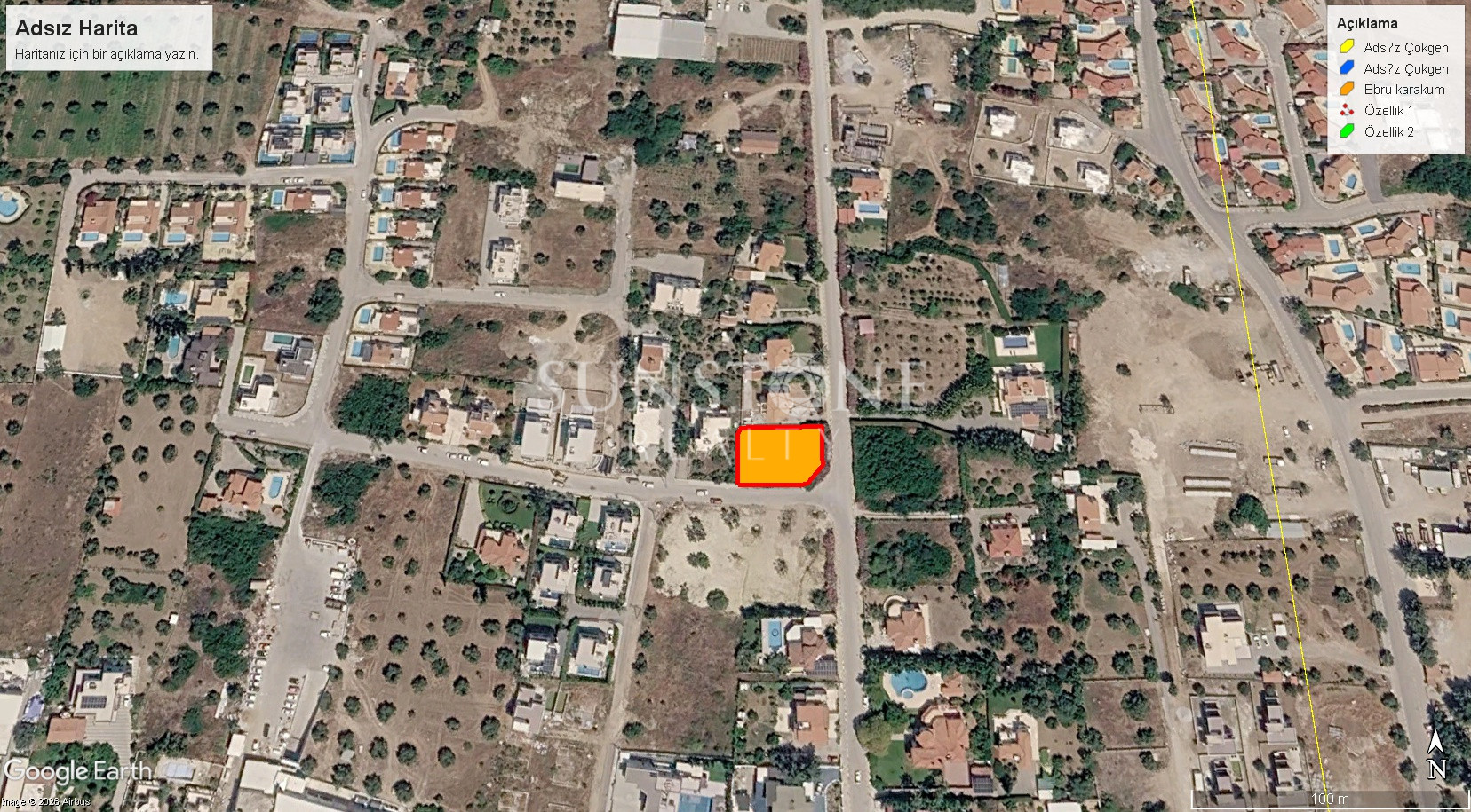 Girne Çatalköy'de Satılık, Şehir ve Doğa Manzaralı Konut İmarlı Arsa. 2