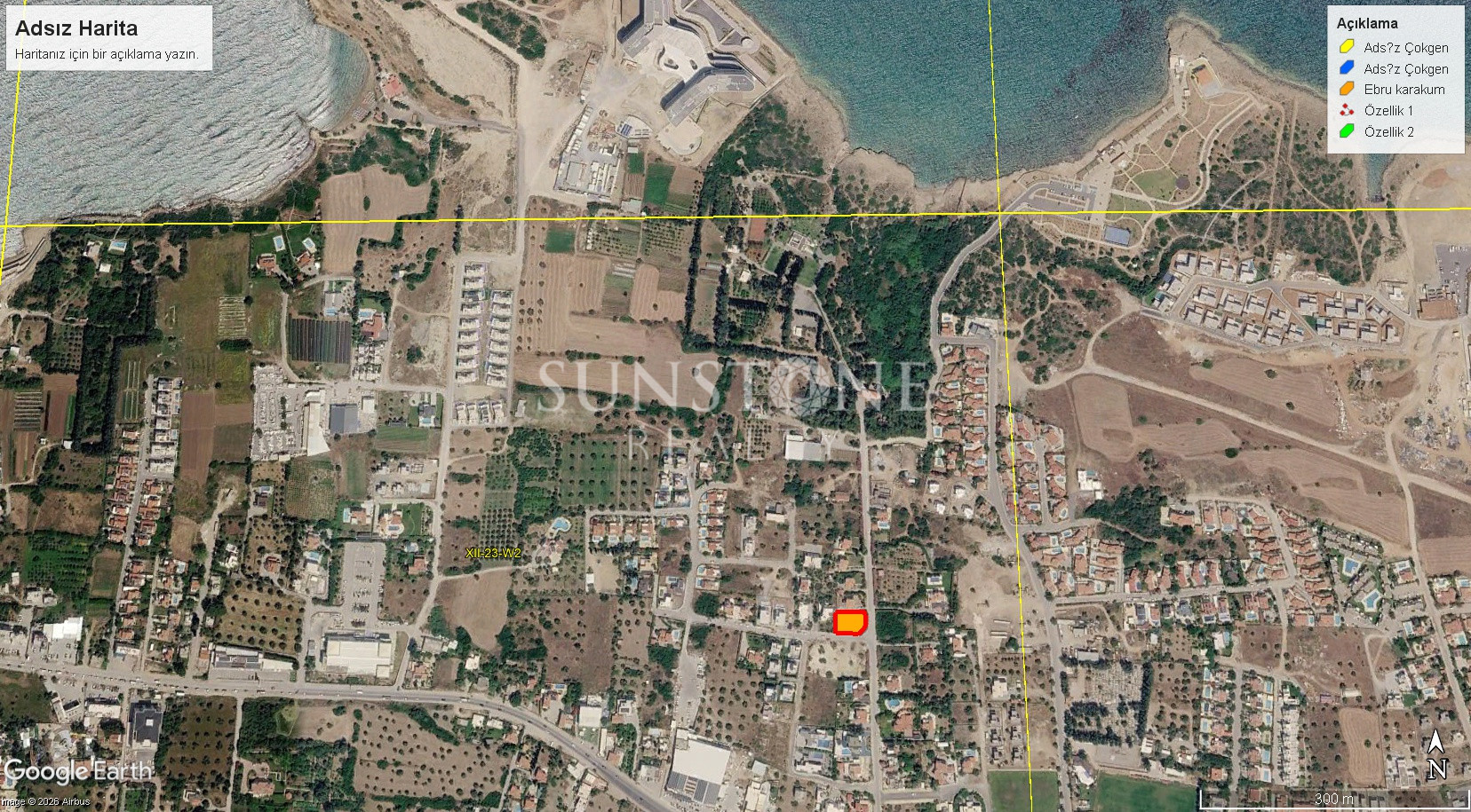 Girne Çatalköy'de Satılık, Şehir ve Doğa Manzaralı Konut İmarlı Arsa. 3