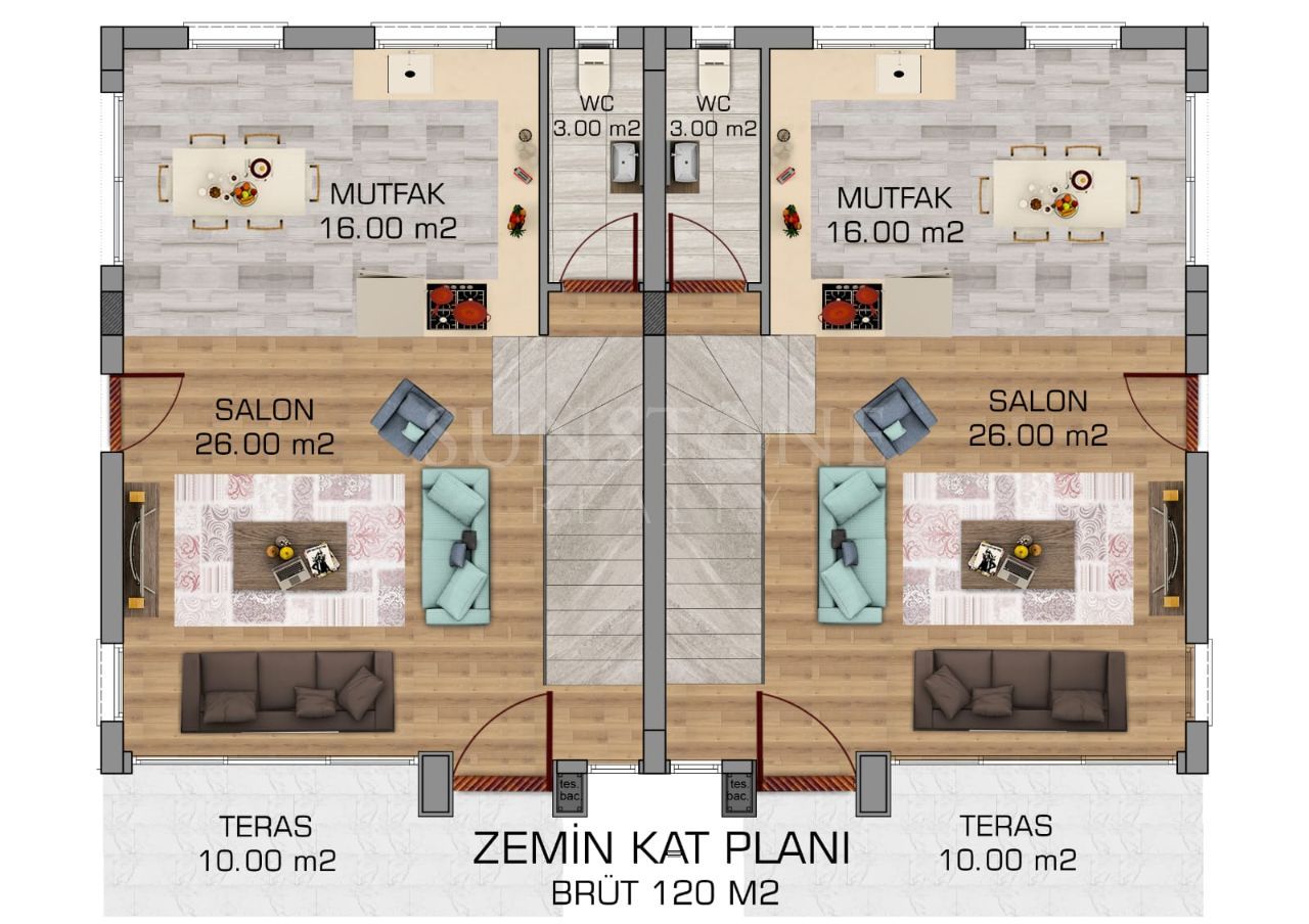3+1 Modern Villas for Sale in Cyprus - Kyrenia - Doğanköy 21