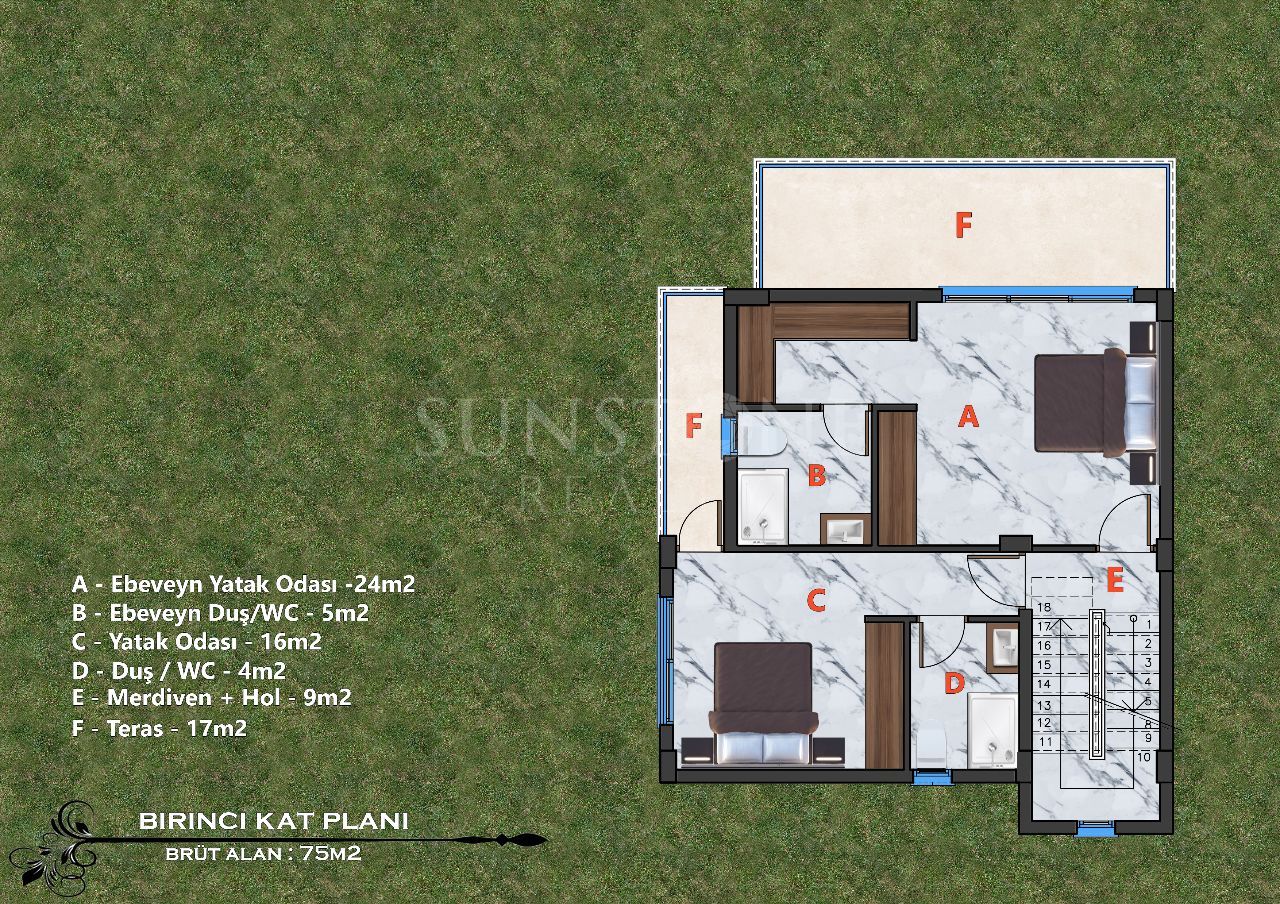 Villa for sale in Lapta, Kyrenia, Cyprus. 27