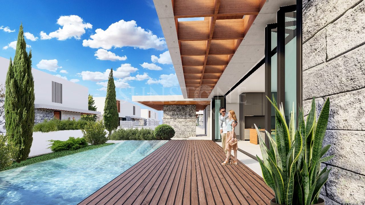Kıbrıs Girne Ozanköy Satılık 4 Yatak Odalı Ultra Lüks Modern Villalar 3