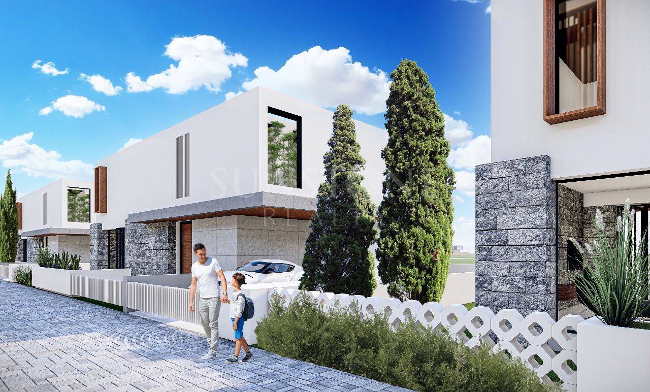 Kıbrıs Girne Ozanköy Satılık 4 Yatak Odalı Ultra Lüks Modern Villalar 9