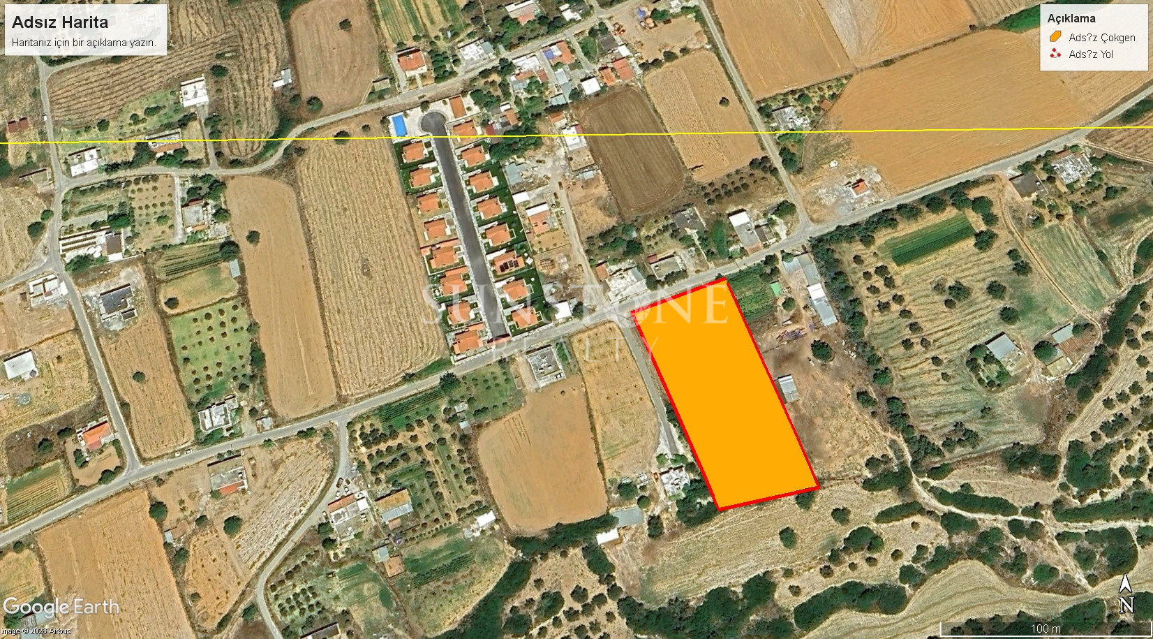 İskele Dipkarpaz'da Köy İçerisinde Tatil Sitesi Yapımına Uygun 4 Dönüm 1 Evlek Arsa. 3