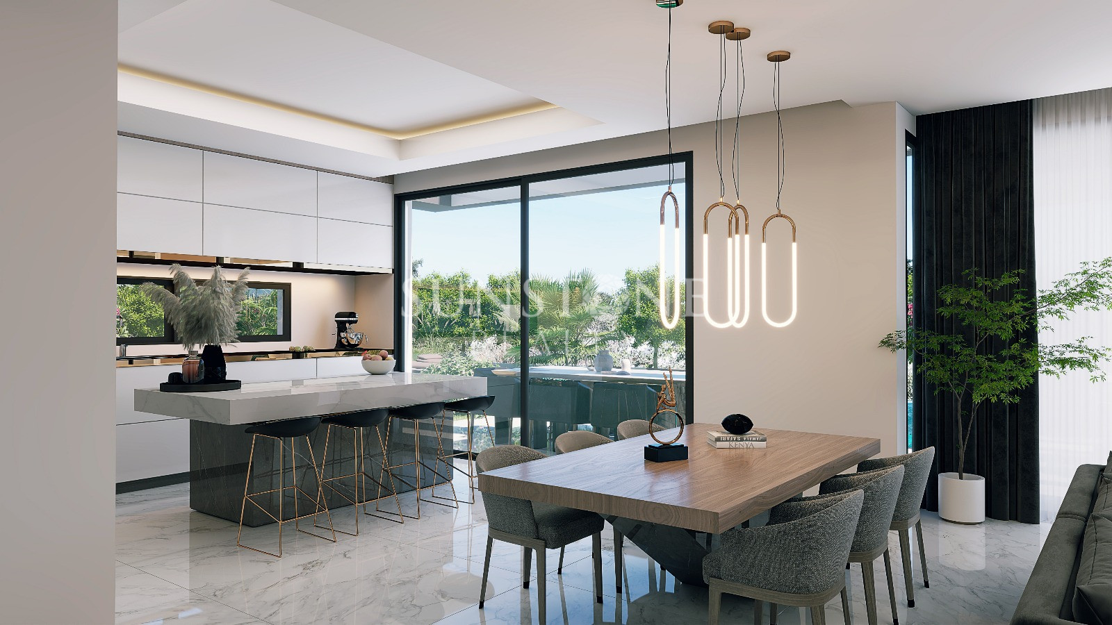 Kıbrıs Girne Alsancak Bölgesinde Modern 4+1 Villa - Özel Havuzlu ve Bahçeli. 24
