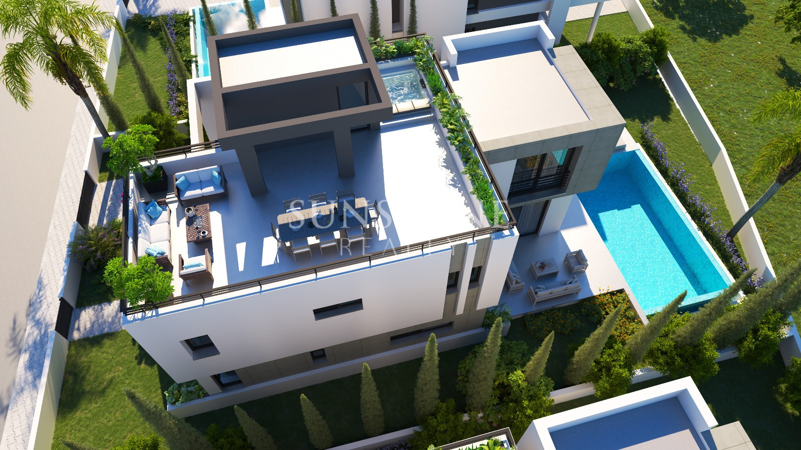 Kıbrıs Girne Alsancak Bölgesinde Modern 4+1 Villa - Özel Havuzlu ve Bahçeli. 11