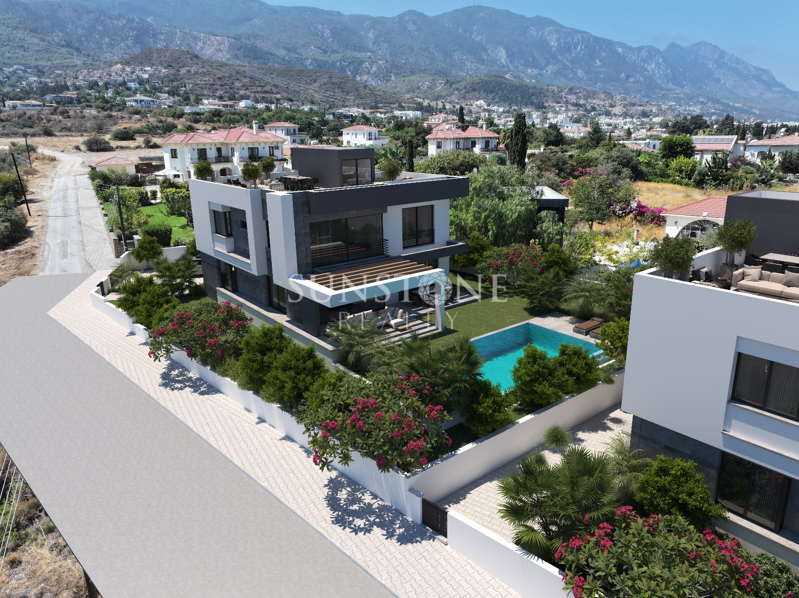 Kıbrıs Girne Alsancak Bölgesinde Modern 4+1 Villa - Özel Havuzlu ve Bahçeli. 6