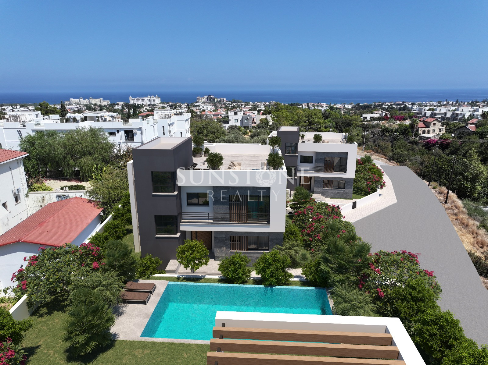 Kıbrıs Girne Alsancak Bölgesinde Modern 4+1 Villa - Özel Havuzlu ve Bahçeli. 8
