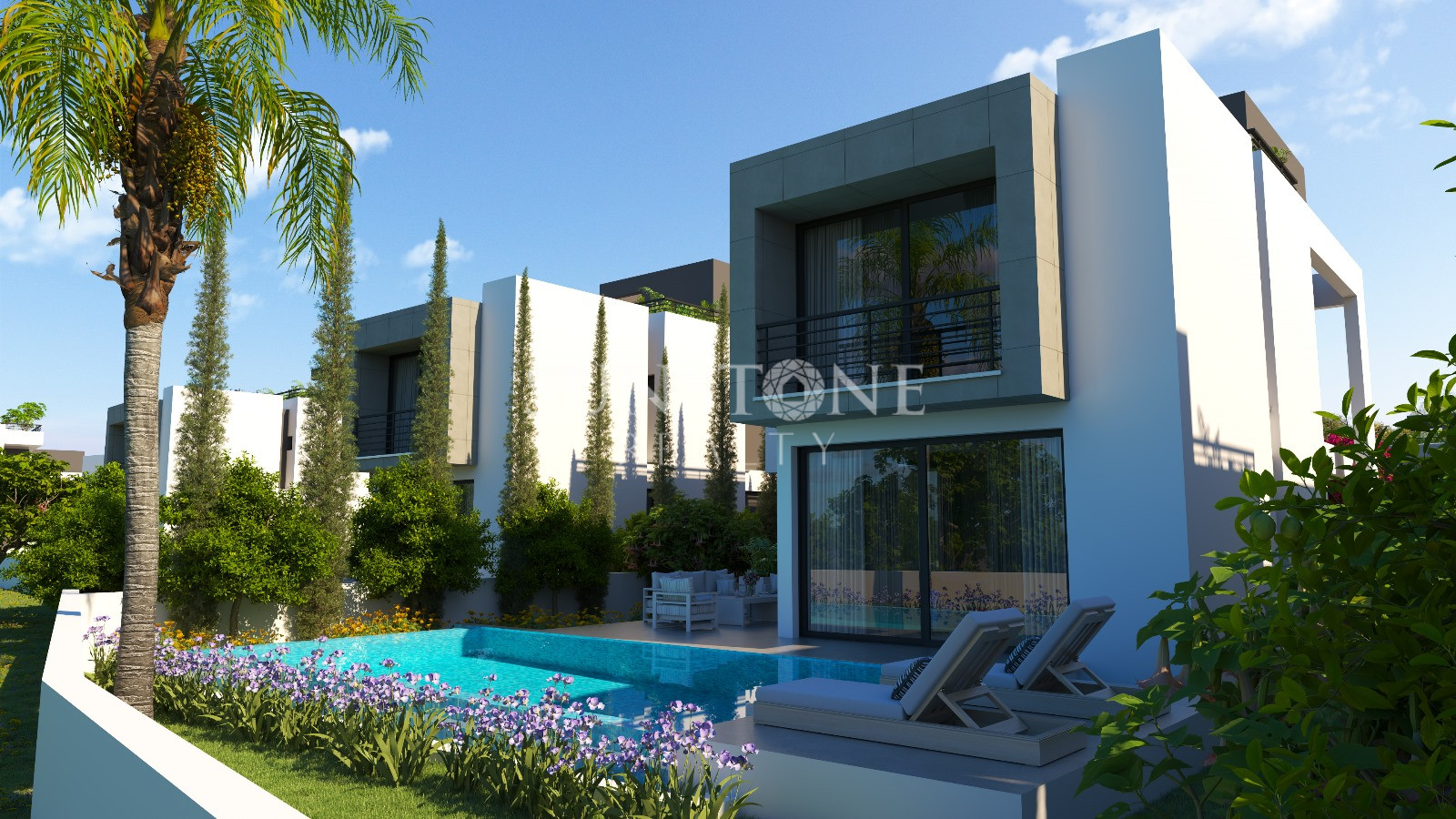 Kıbrıs Girne Alsancak Bölgesinde Modern 4+1 Villa - Özel Havuzlu ve Bahçeli. 3