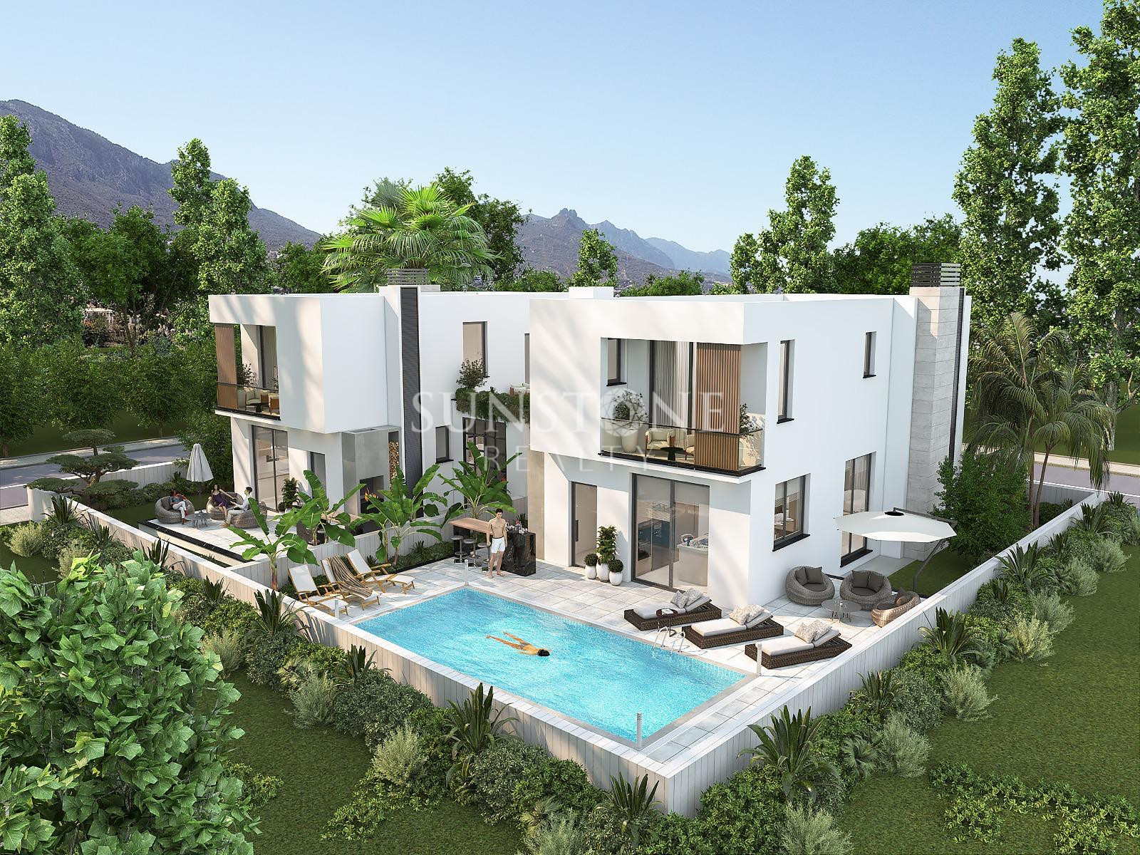 Kıbrıs Girne - Boğazköy Bölgesinde Satılık Türk Koçanlı Villa. 2