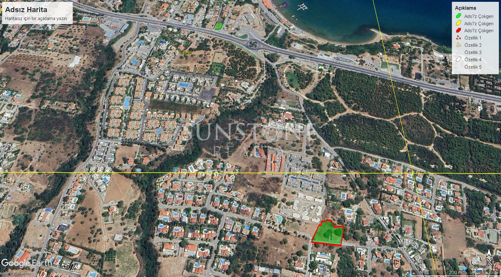 Kıbrıs Girne Edremit Bölgesinde Muhteşem Konuma Sahip Satılık Arazi. 4