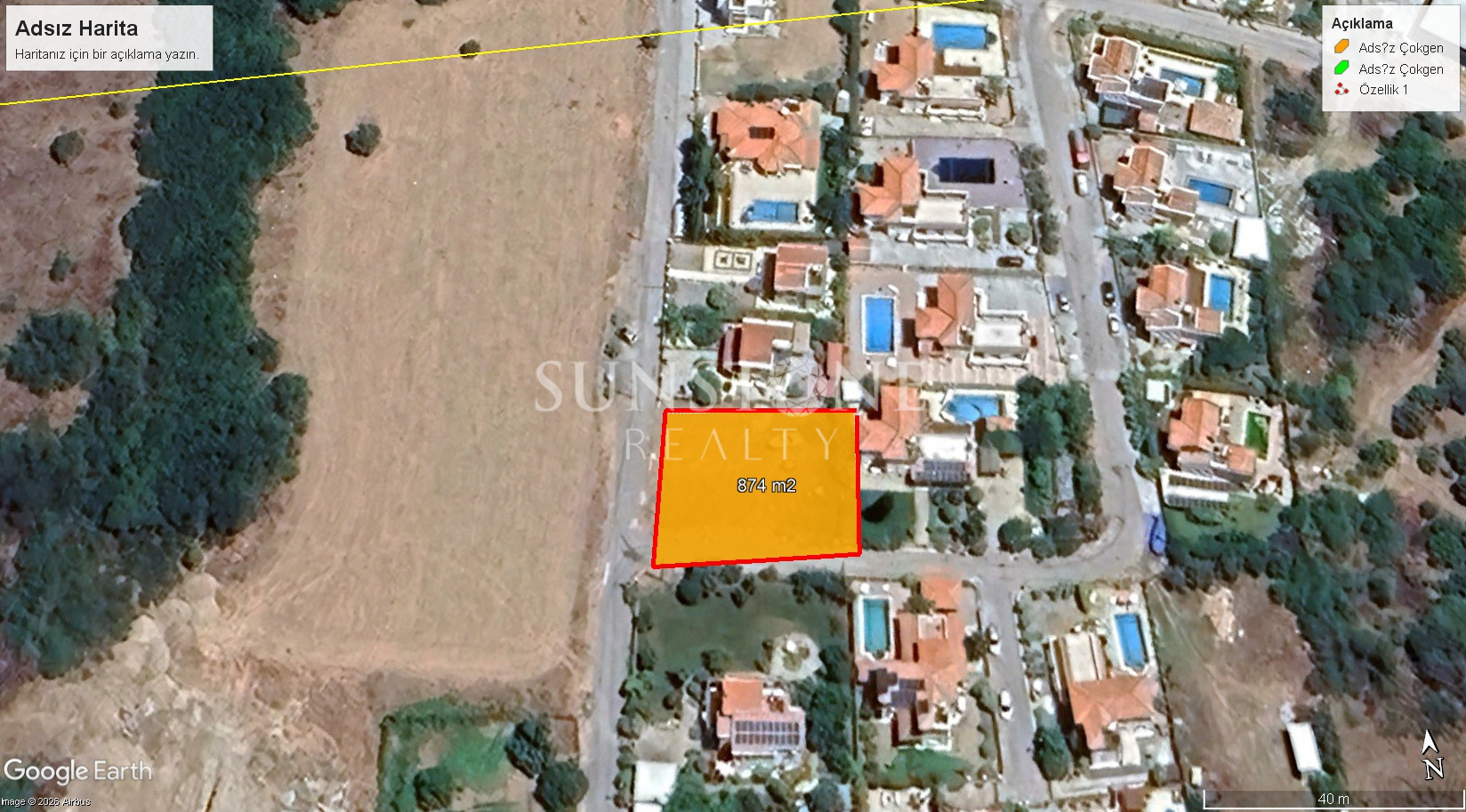 Kıbrıs Girne Lapta Bölgesinde Denize Yürüme Mesafesinde Türk Koçanlı Satılık Arazi. 2