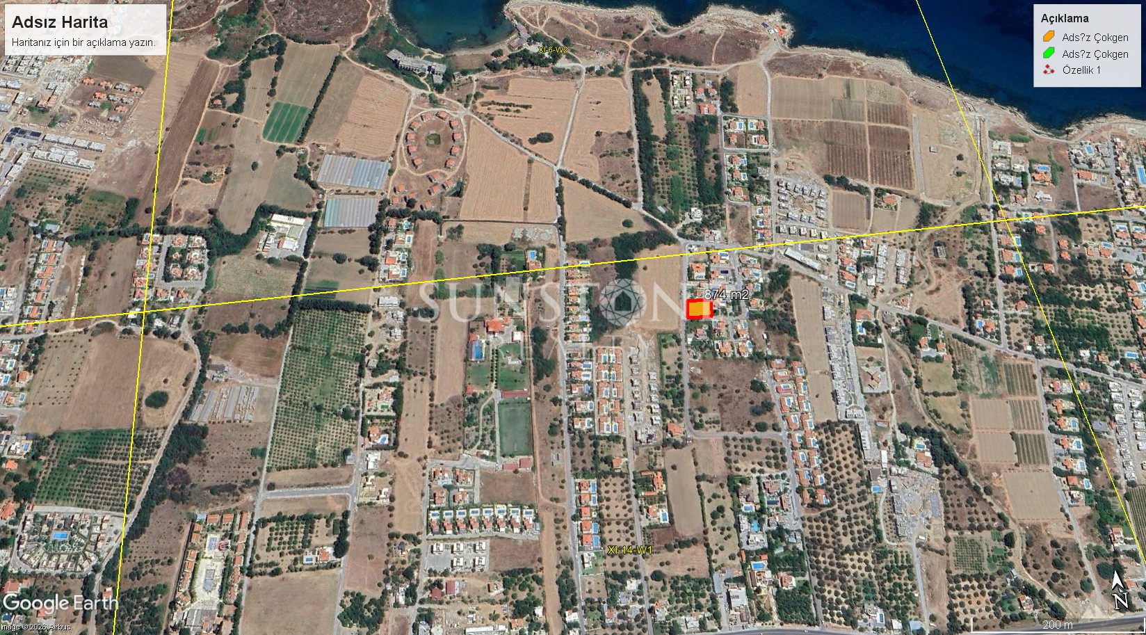 Kıbrıs Girne Lapta Bölgesinde Denize Yürüme Mesafesinde Türk Koçanlı Satılık Arazi. 6