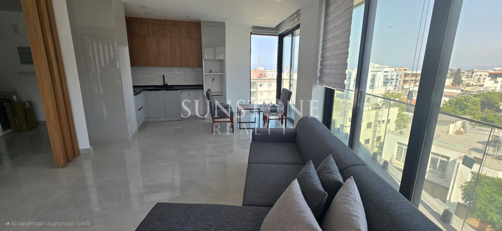 Kıbrıs Girne Merkez'de  Sıfır eşyalı Modern Kiralık 2+1 Daireler  2