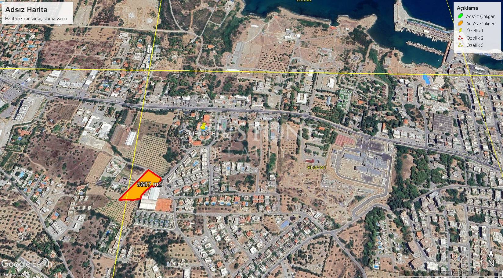 Kıbrıs Girne Zeytinlik Bölgesinde Muhteşem Konuma Sahip Satılık Arazi. 4