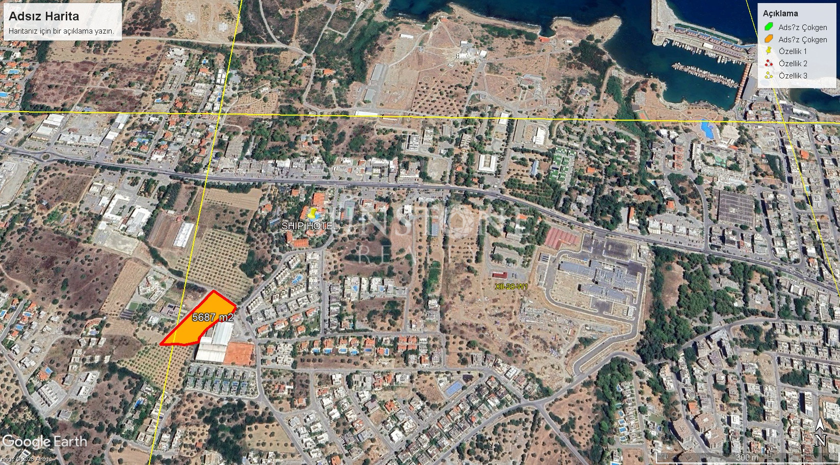 Kıbrıs Girne Zeytinlik Bölgesinde Muhteşem Konuma Sahip Satılık Arazi. 5
